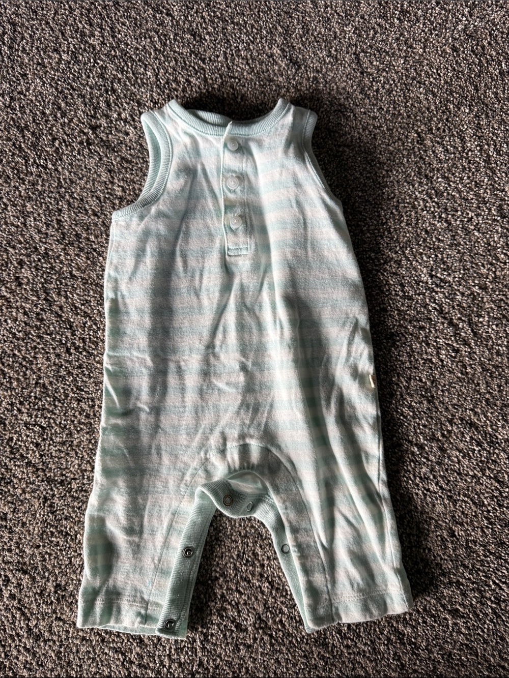 Baby Gap Striped Light Blue Baby Romper